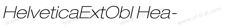 HelveticaExtObl Hea字体转换